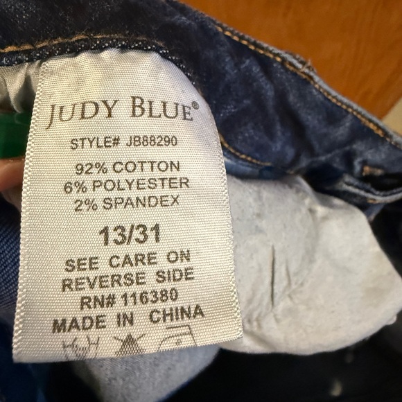 Judy Blue Dark Blue Flare Jeans - Picture 9 of 9